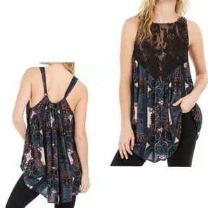 Free People Count Me In Trapeze dress, long top NWOT